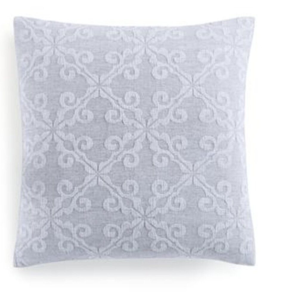 Charter Club Damask Designs Woven Tile Decorative Pillow, 18" X 18"